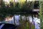 The pond and food for free created within the edible garden